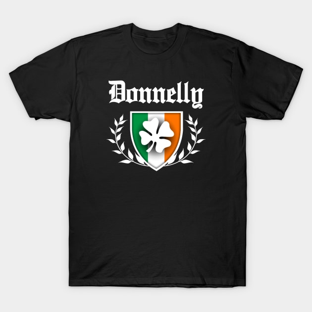 Donnelly Shamrock Crest T-Shirt by robotface